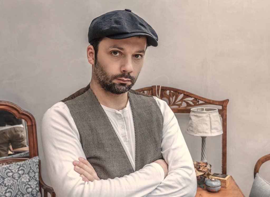 A portrait in a sitting room